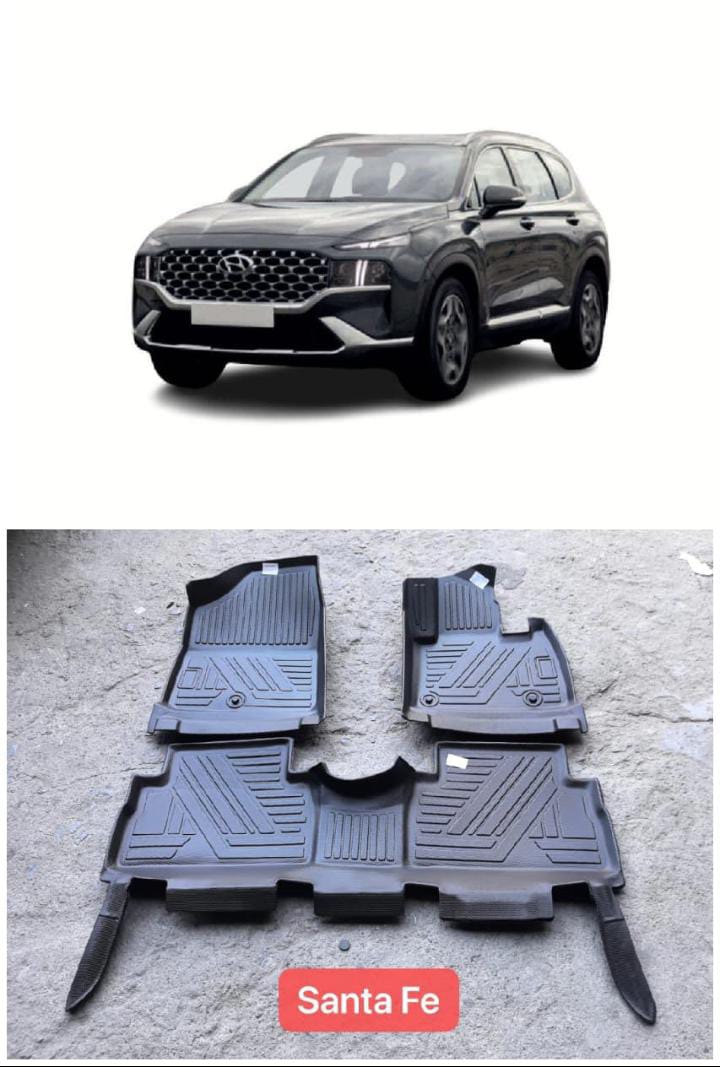 SANTA FE TPE FLOOR MATS HIGH QUALITY IMPORTED FROM CHINA PERFECT SIZE 💯