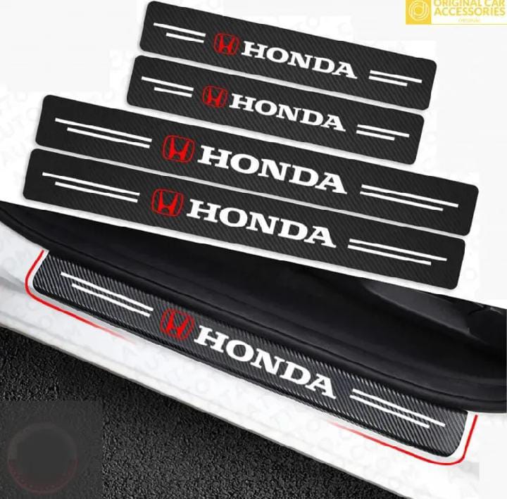 4PCS Car Waterproof Carbon Fiber