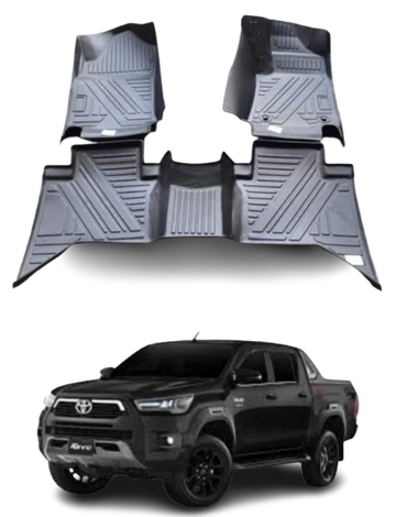 Toyota Revo TPE FLOOR MATS HIGH QUALITY IMPORTED FROM CHINA PERFECT SIZE 💯